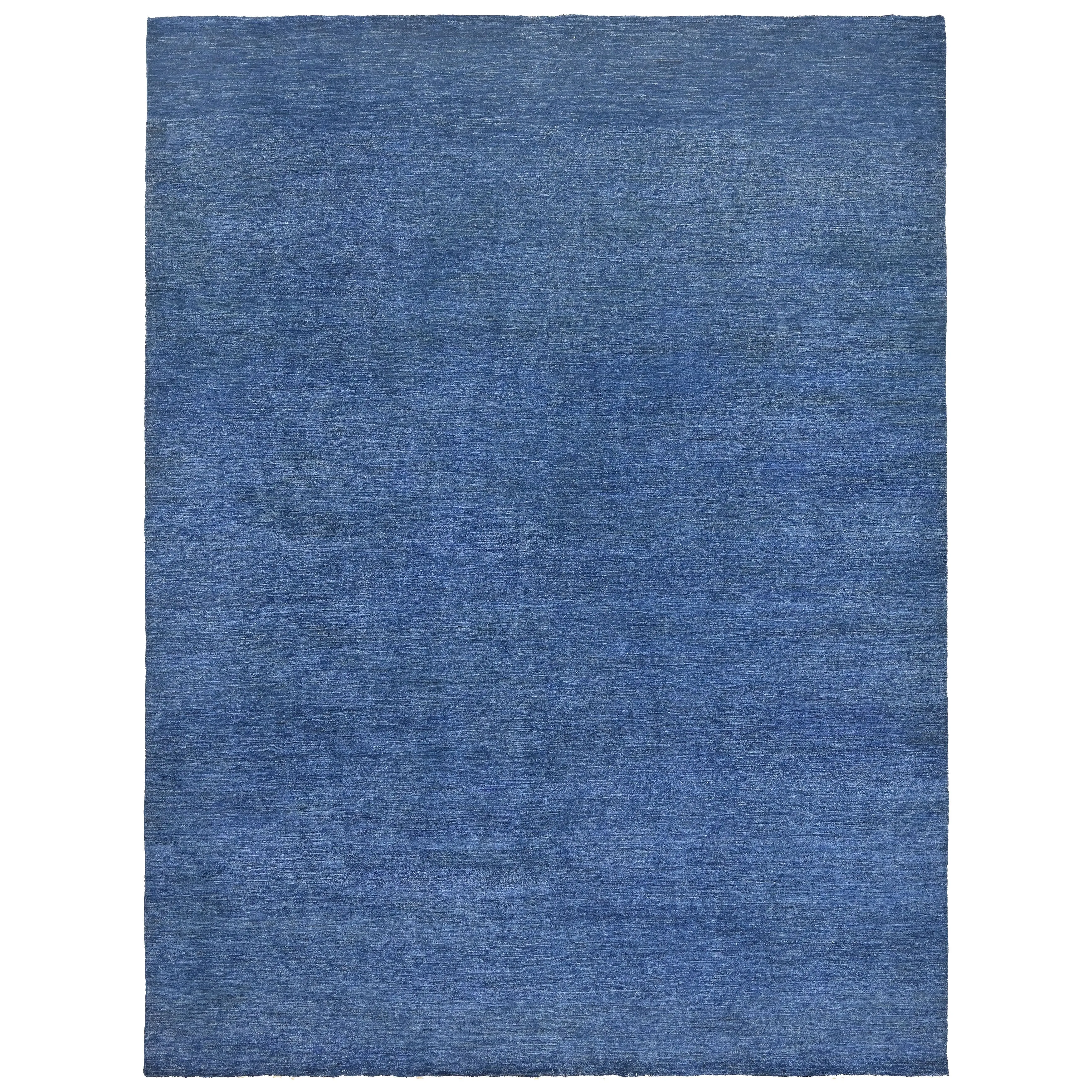 Distressed Solid Wool Area Rug - 9' x 12'