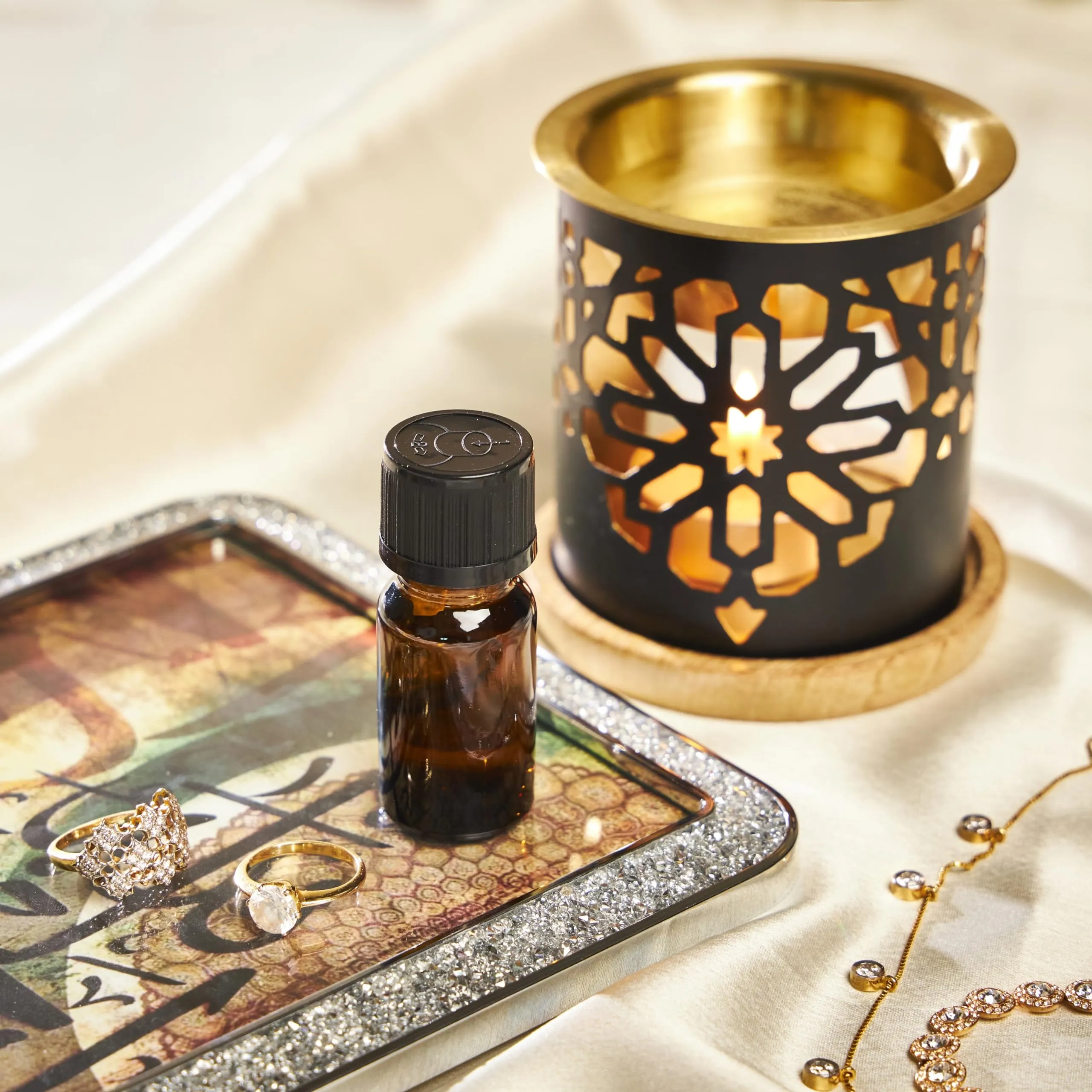 Dukhni Oud Diffuser Oil, Oud Al Qamar |10Ml Arabic Aroma Oil For Diffuser & Humidifier | 100% Pure Oudh Essential Oil Blend | Relax With Home Aromatherapy, For Stress Relief And Massage