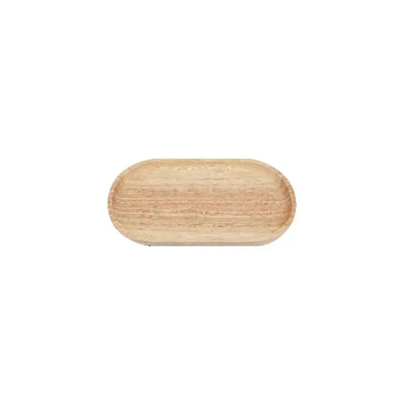 Elegant Wooden Oval Serving Tray Medium