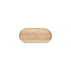 Elegant Wooden Oval Serving Tray Medium