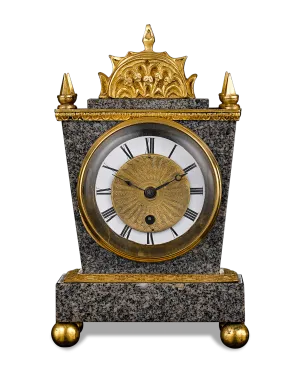 English Porphyry Clock by Ellicott