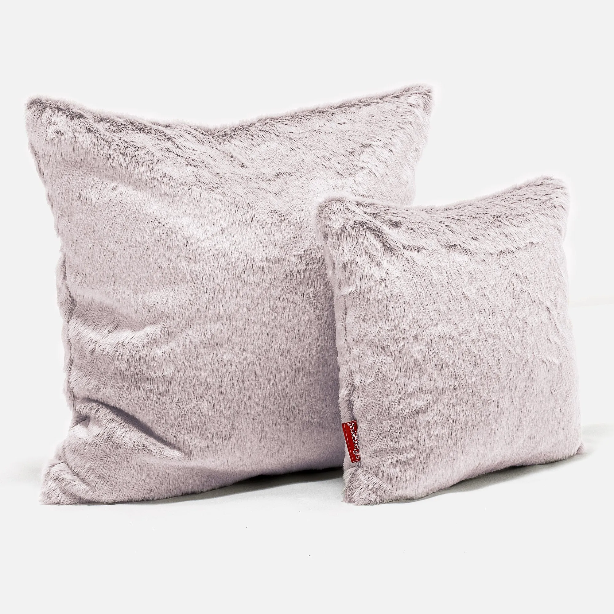 Extra Large Decorative Cushion Cover 70 x 70cm - Fluffy Faux Fur Rabbit Dusty Pink