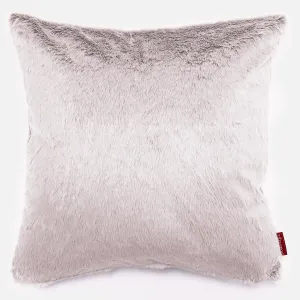 Extra Large Decorative Cushion Cover 70 x 70cm - Fluffy Faux Fur Rabbit Dusty Pink