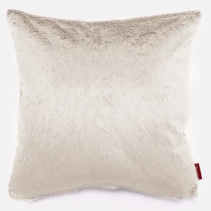 Extra Large Decorative Cushion Cover 70 x 70cm - Fluffy Faux Fur Rabbit White