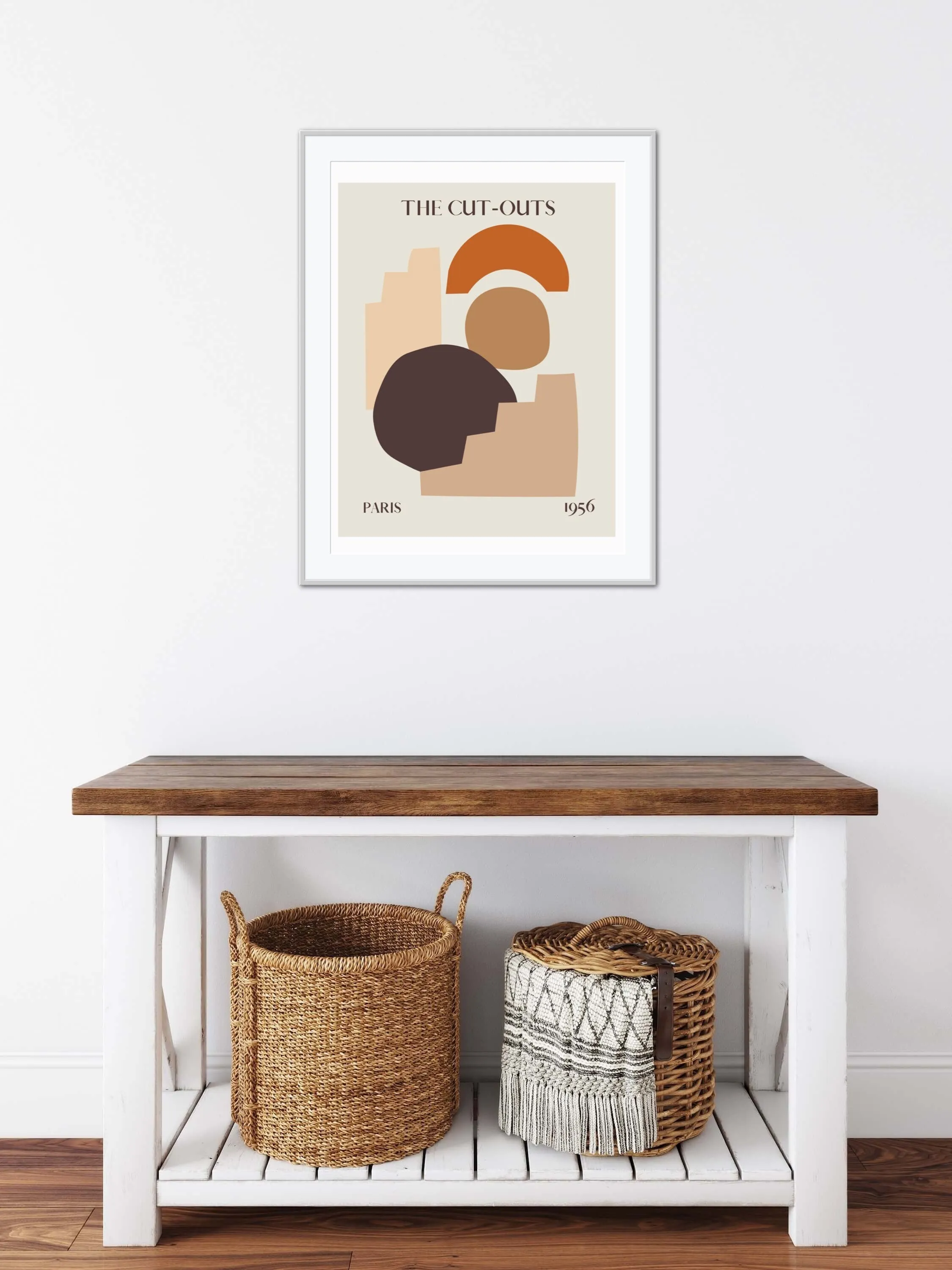 Fall Autumn Abstract Wall Art Set Of 4 PRINTABLE ART, Boho Matisse Print Set, Botanical Terracotta Print, Woman Framed Aesthetic, Boho Wall Art