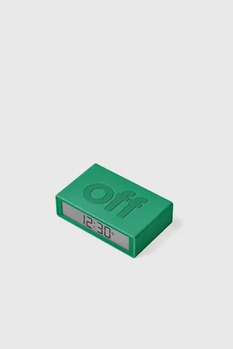 Flip  Travel Reversible Alarm Clock - Green