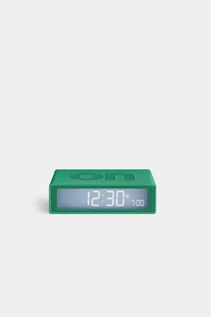Flip  Travel Reversible Alarm Clock - Green