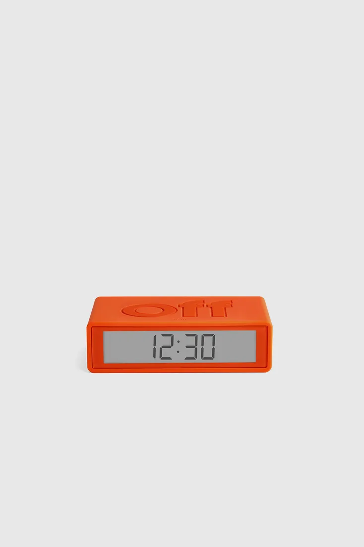 Flip  Travel Reversible Alarm Clock - Orange