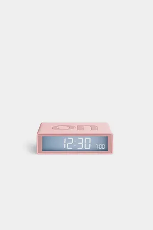 Flip  Travel Reversible Alarm Clock - Pink
