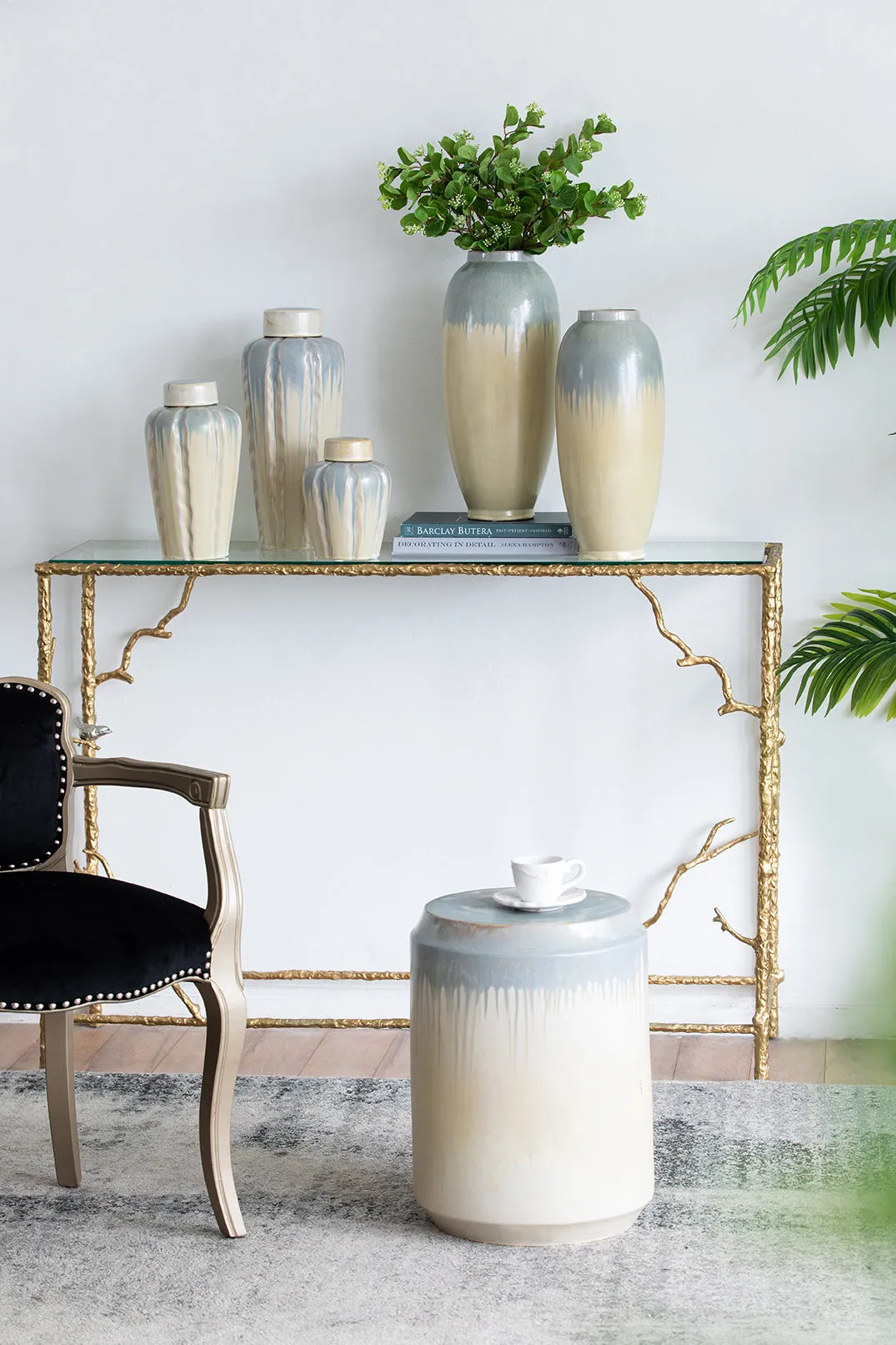 Florence Glazed Ceramic Jar Set of 3