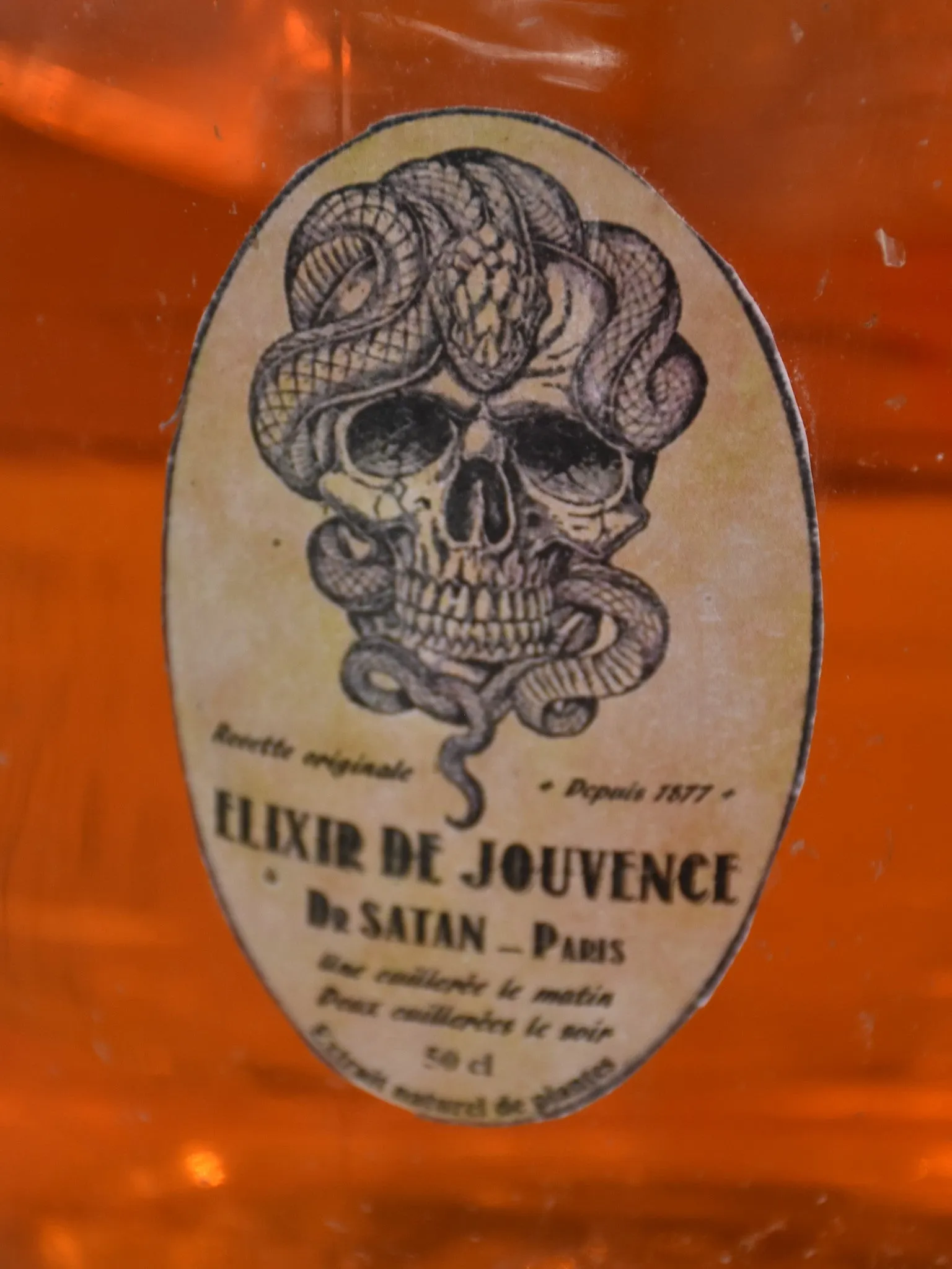 French apothecary glass bottles – arsenic and potion