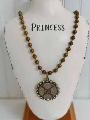 G UPCYCLED BRONZE BEADED CHAIN
