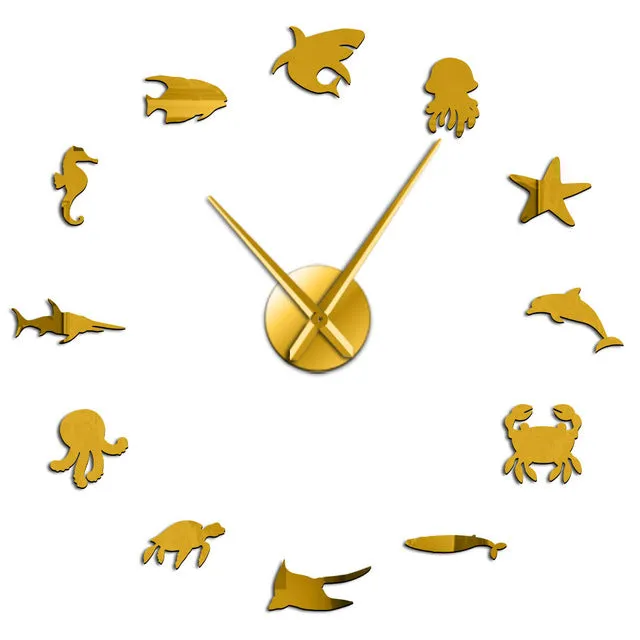Giant Wall Clock: Sea Creature - 3 colours