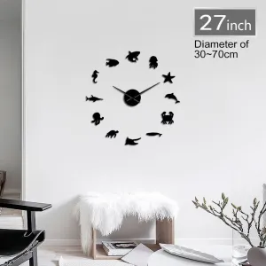 Giant Wall Clock: Sea Creature - 3 colours