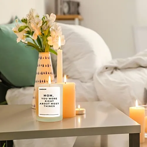 Gift for Mom from Daughter/Son, Mom was Right | Luxury Candle Soy Wax Vanilla Blend | Unique Funny Birthday Gift Candles for Mothers Day, Birthday Present, Thinking of You, Any Occasion(21oz)