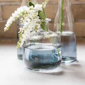 Glass Bottle with Ombre Smoke Decoration - Medium