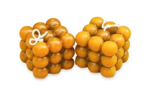 Grazio Best Lemongrass Scented | Bubble | Beeswax Table Candles | Home Decor |(3 Pcs)