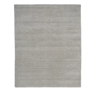 Grey Solid Indo Gabbeh Rug - 8'2" x 10'1"