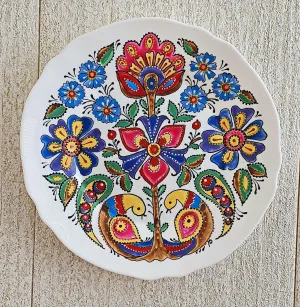 Hand-Painted Porcelain Plate - Love Birds