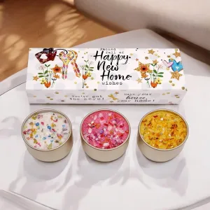 Happy New Home Candles Trio Set