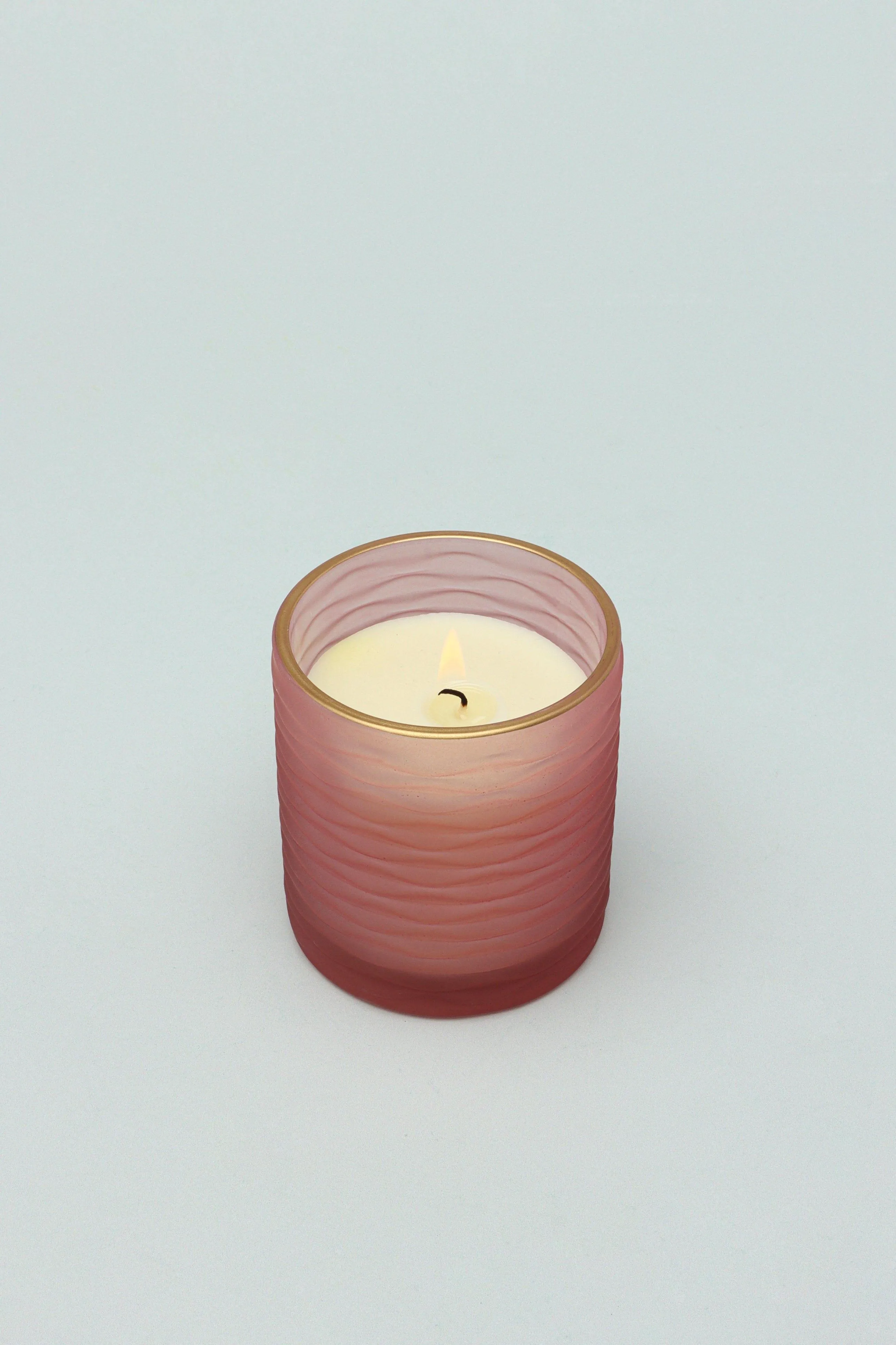 Havana Floral Scented Pink Textured Glass Jars