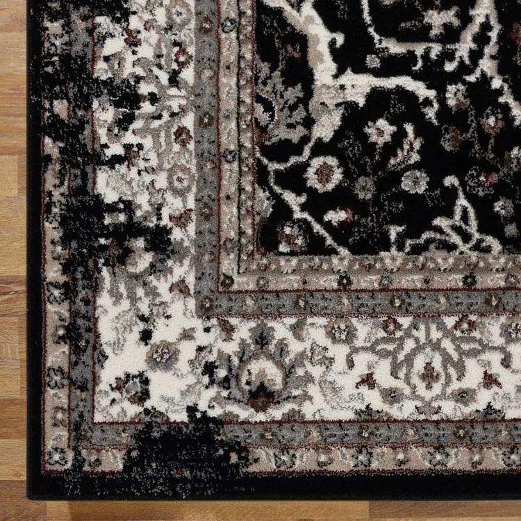 Herat 3465 Black Hallway Runner