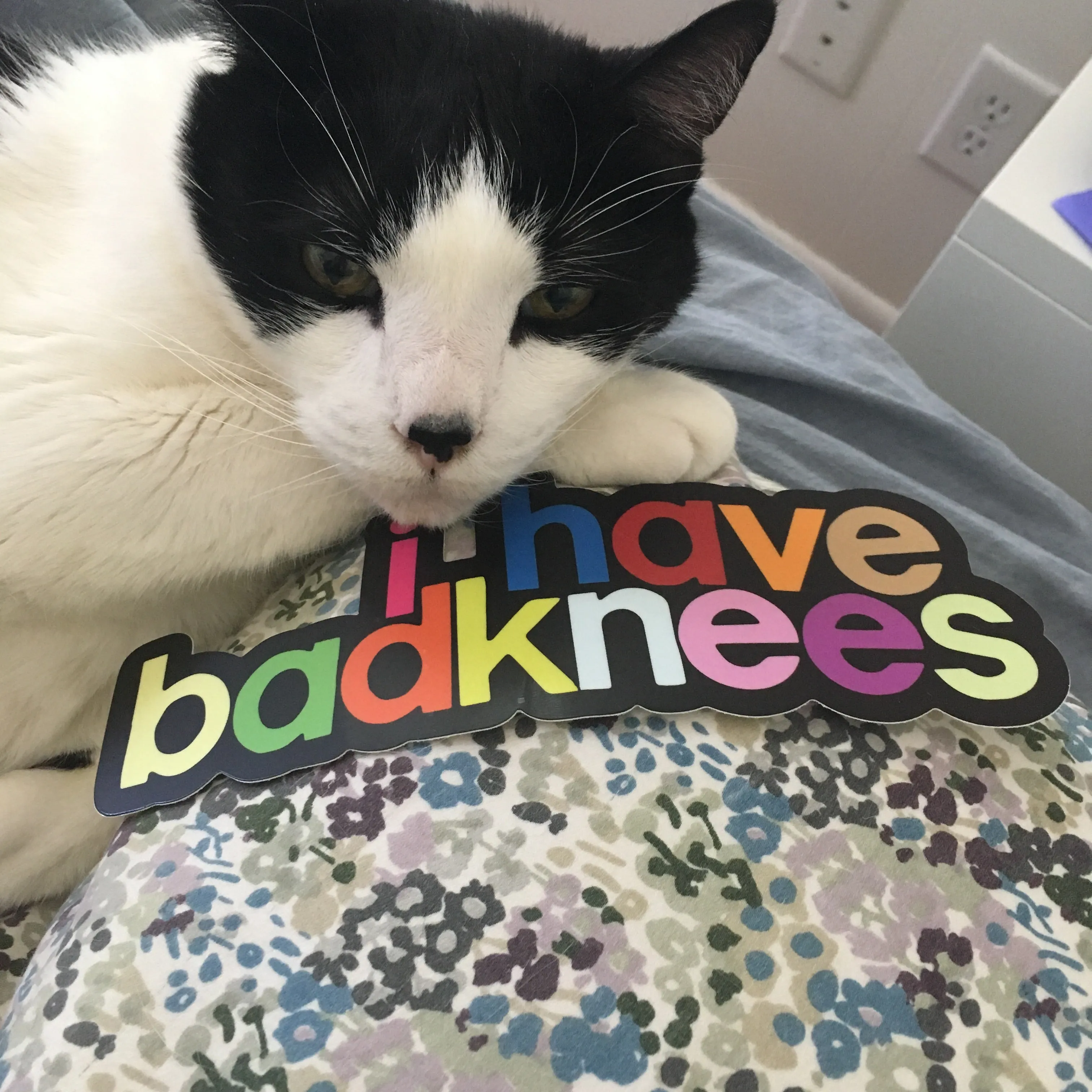 I Have Badknees Sticker