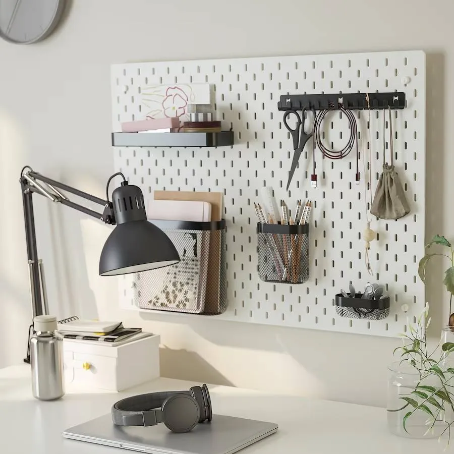 Ikea Skadis storage baskets, black