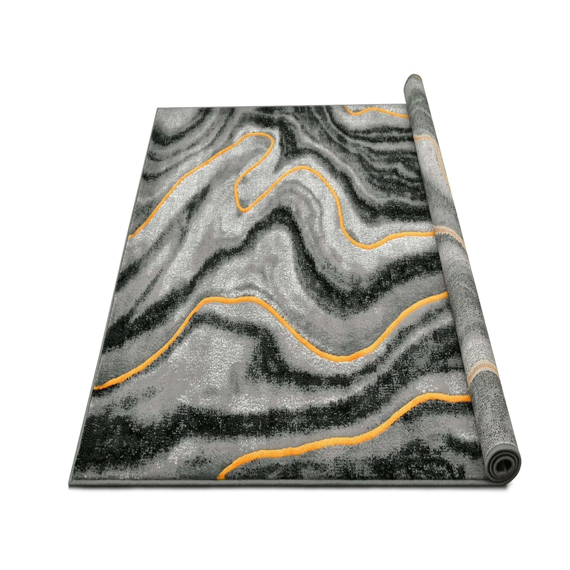 Impulse-926 Area Rugs Rectangle Golden Jolt 5-X-7