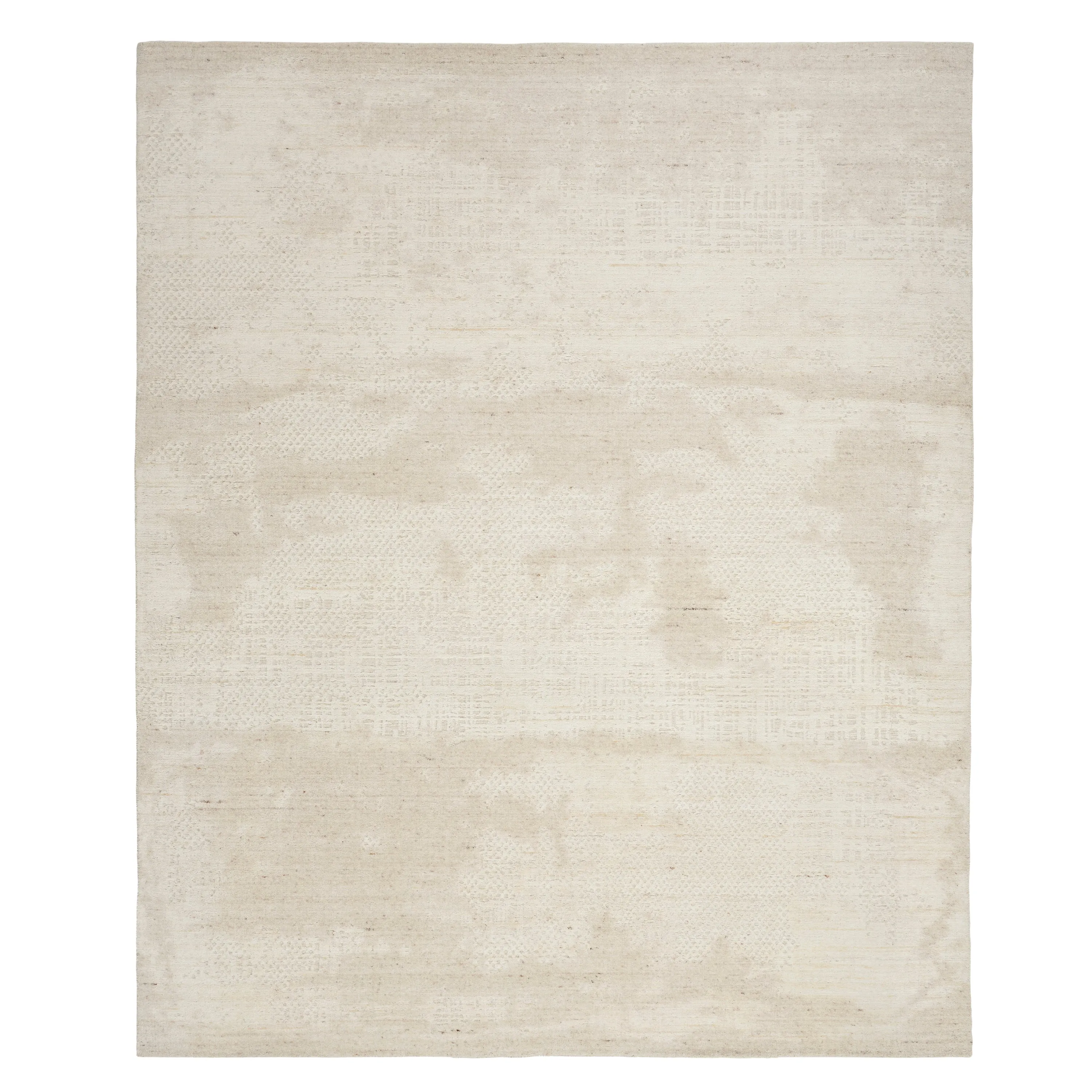 Ivory Essentials Contemporary Wool Blend Rug