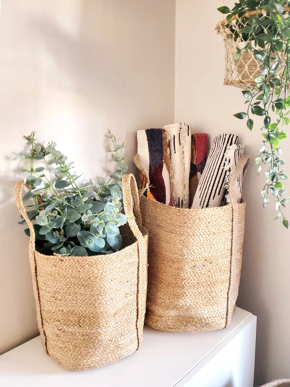 Kata Basket With Handle - Natural