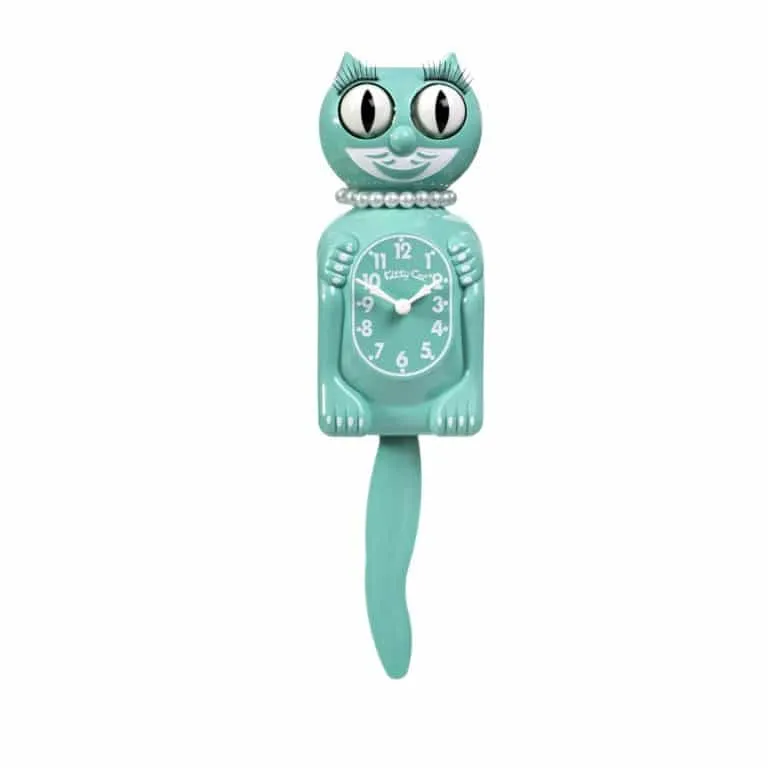 Kit-Cat Klock Ocean Waves Miss Kitty-Cat (12.75″ high) (Copy)