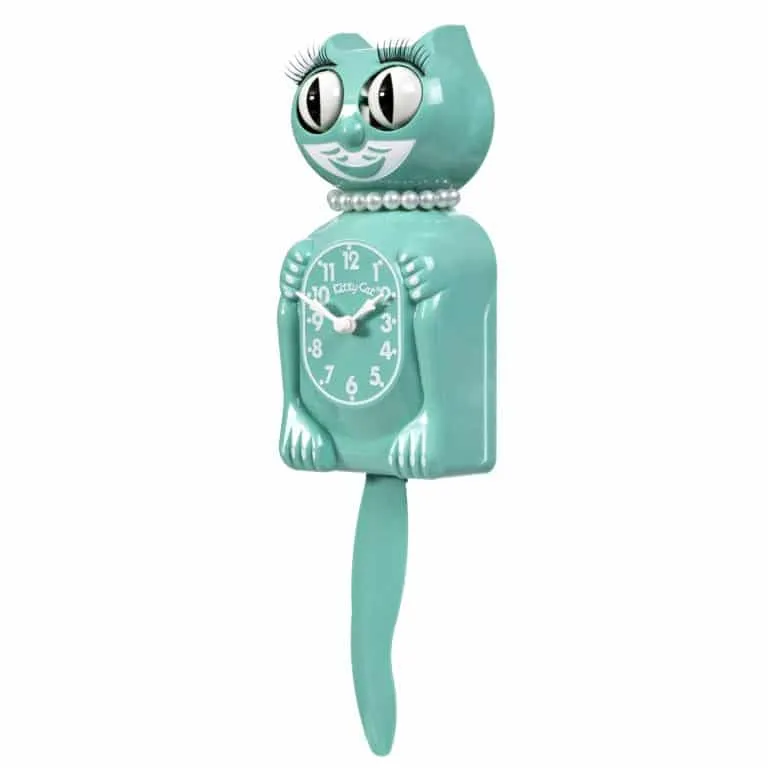 Kit-Cat Klock Ocean Waves Miss Kitty-Cat (12.75″ high) (Copy)