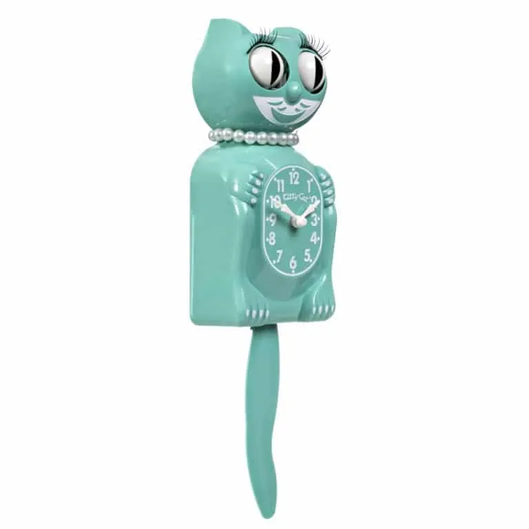 Kit-Cat Klock Ocean Waves Miss Kitty-Cat (12.75″ high) (Copy)