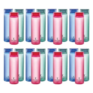 Kuber Industries BPA Free Plastic Water Bottles | Breakproof, Leakproof, Food Grade PET Bottles | Water Bottle for Kids & Adults | Plastic Bottle Set of 6 |Assorted (Pack of 4)