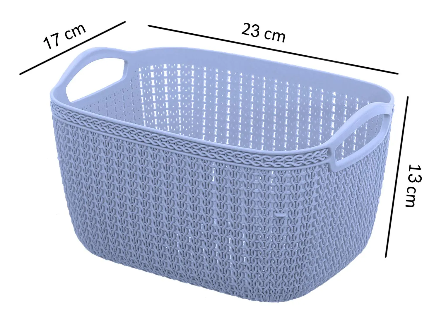 Kuber Industries Unbreakable Plastic Multipurpose Medium Size Flexible Storage Baskets/Fruit Vegetable Bathroom Stationary Home Basket with Handles (Grey) - (CTLTC039064)