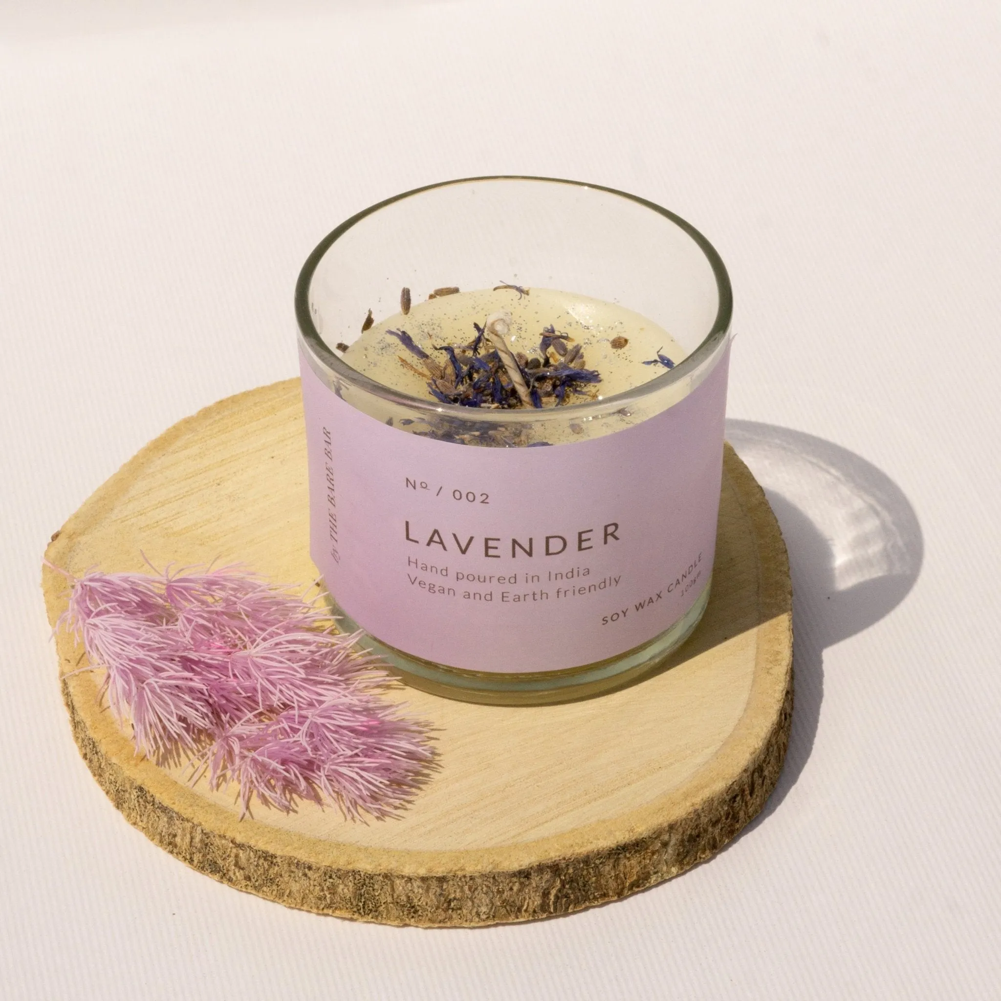 Lavender Fragrance Glass Jar Candles