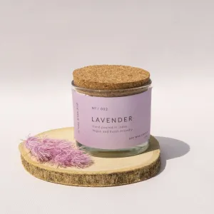 Lavender Fragrance Glass Jar Candles