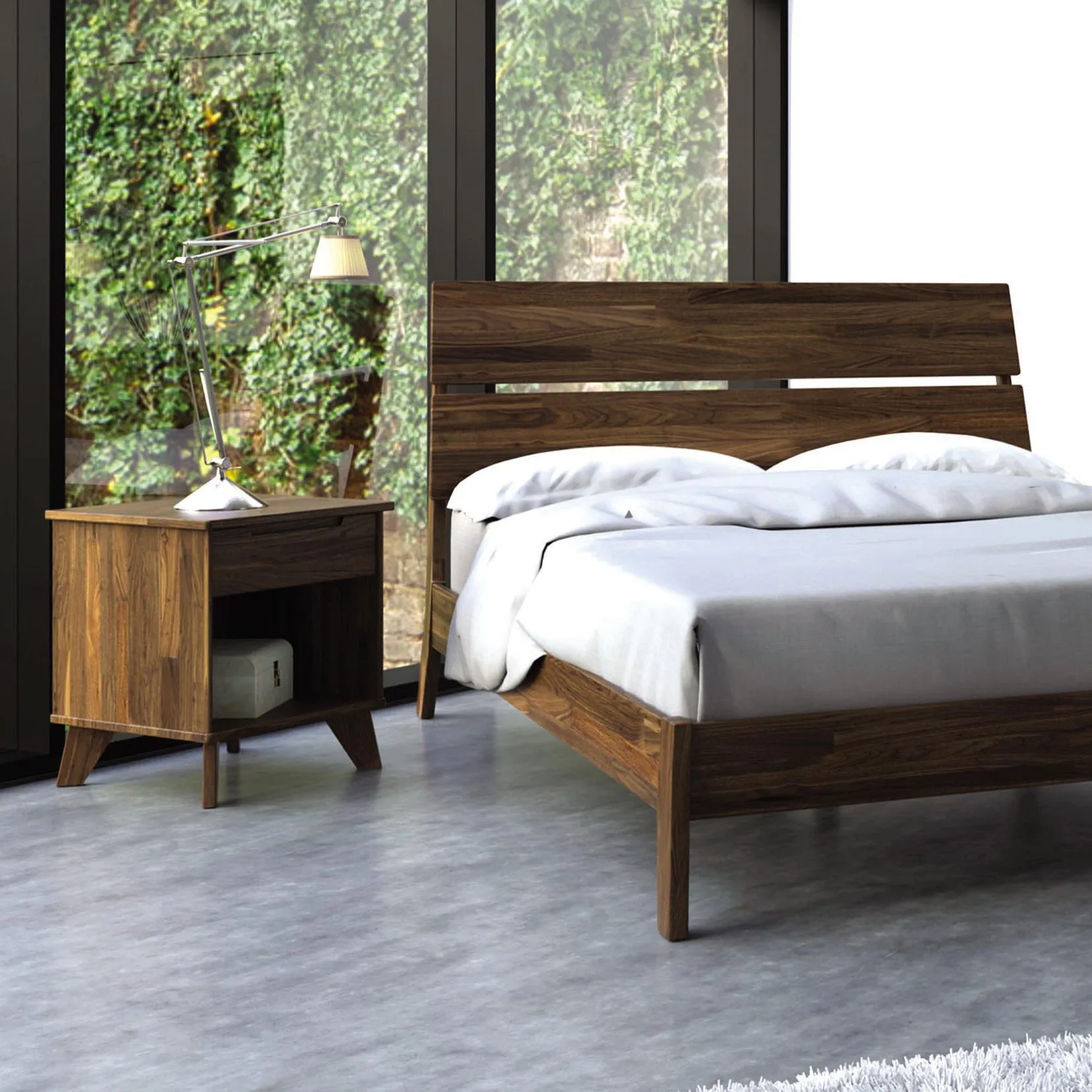 Linn 1-Drawer Enclosed Shelf Nightstand - Priority Ship