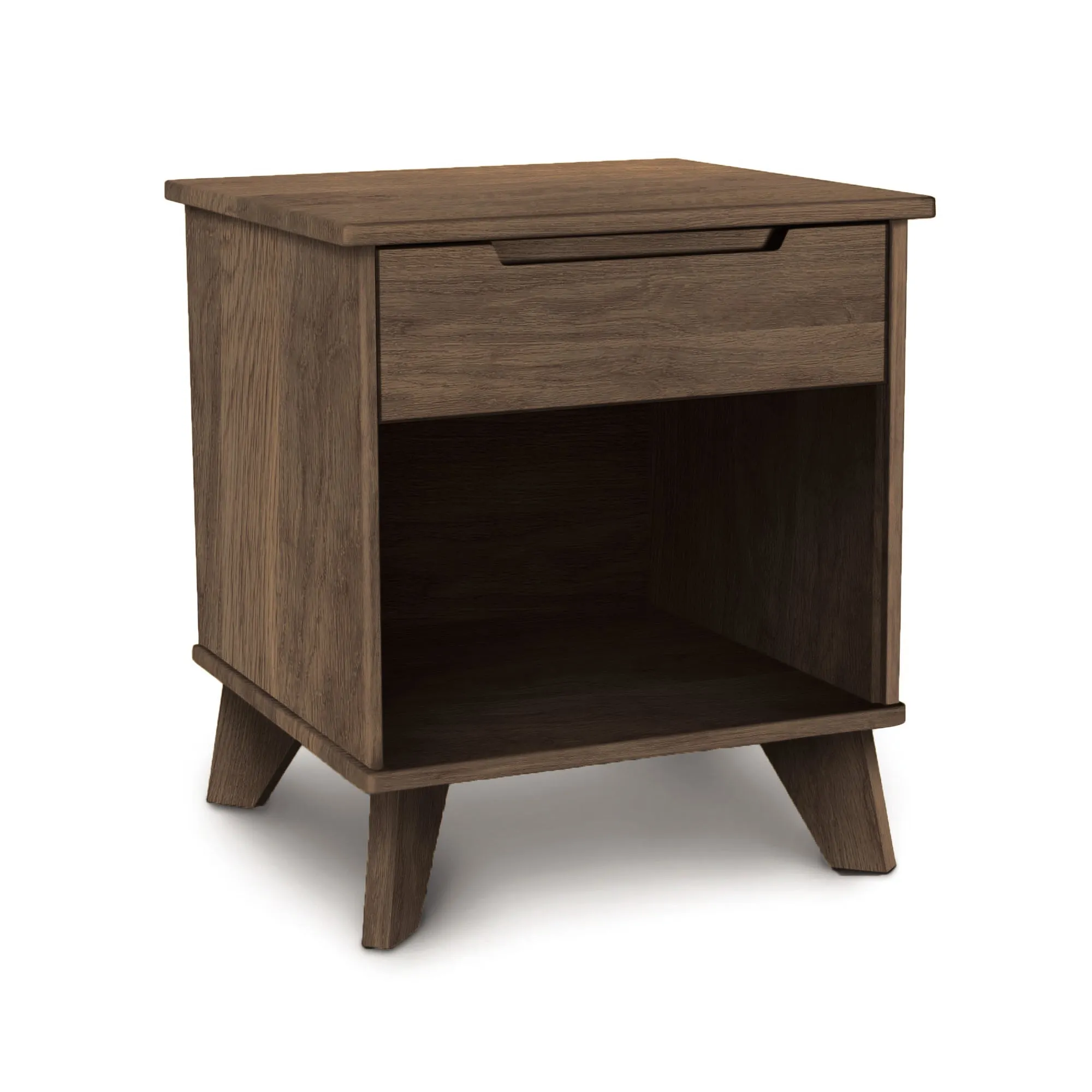 Linn 1-Drawer Enclosed Shelf Nightstand