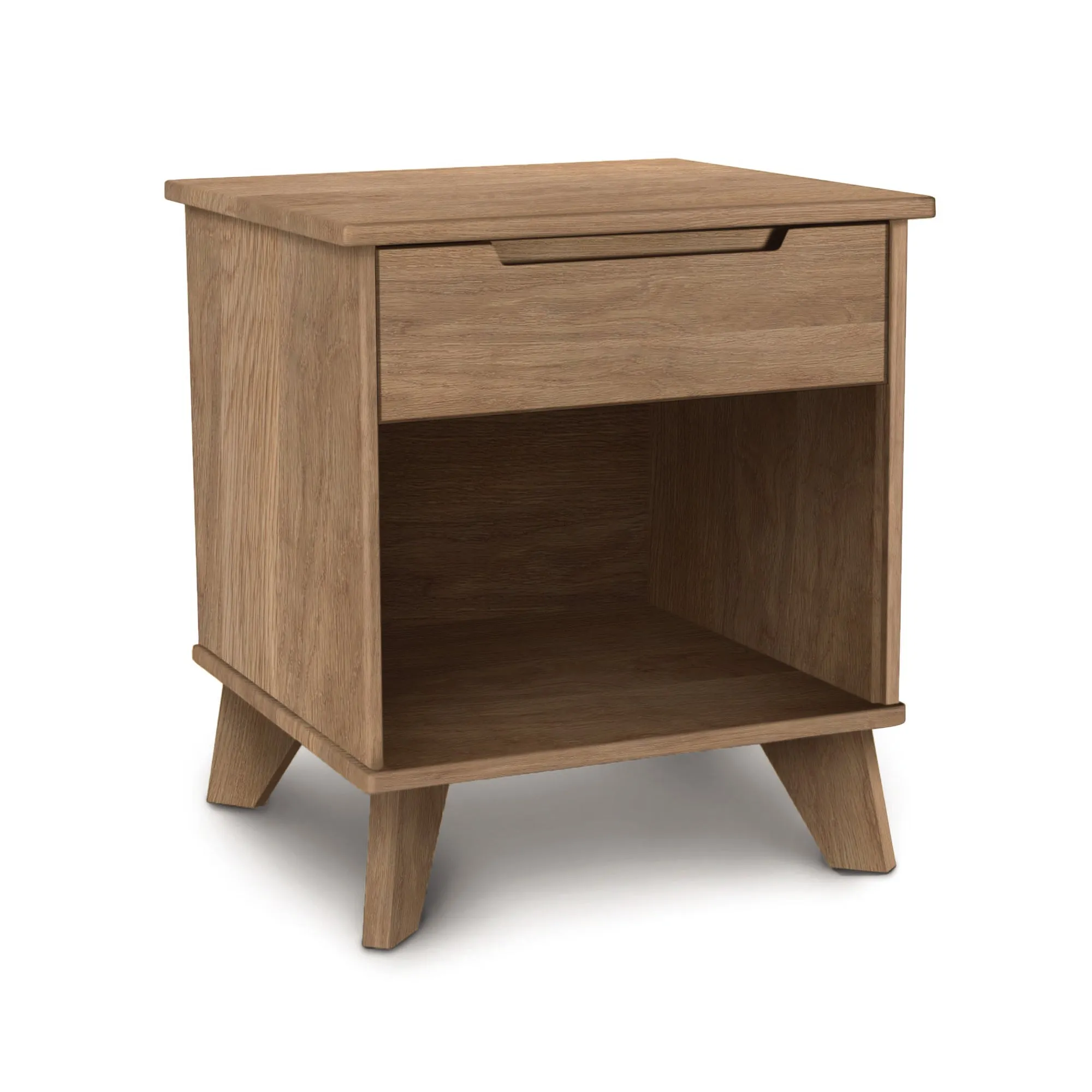 Linn 1-Drawer Enclosed Shelf Nightstand