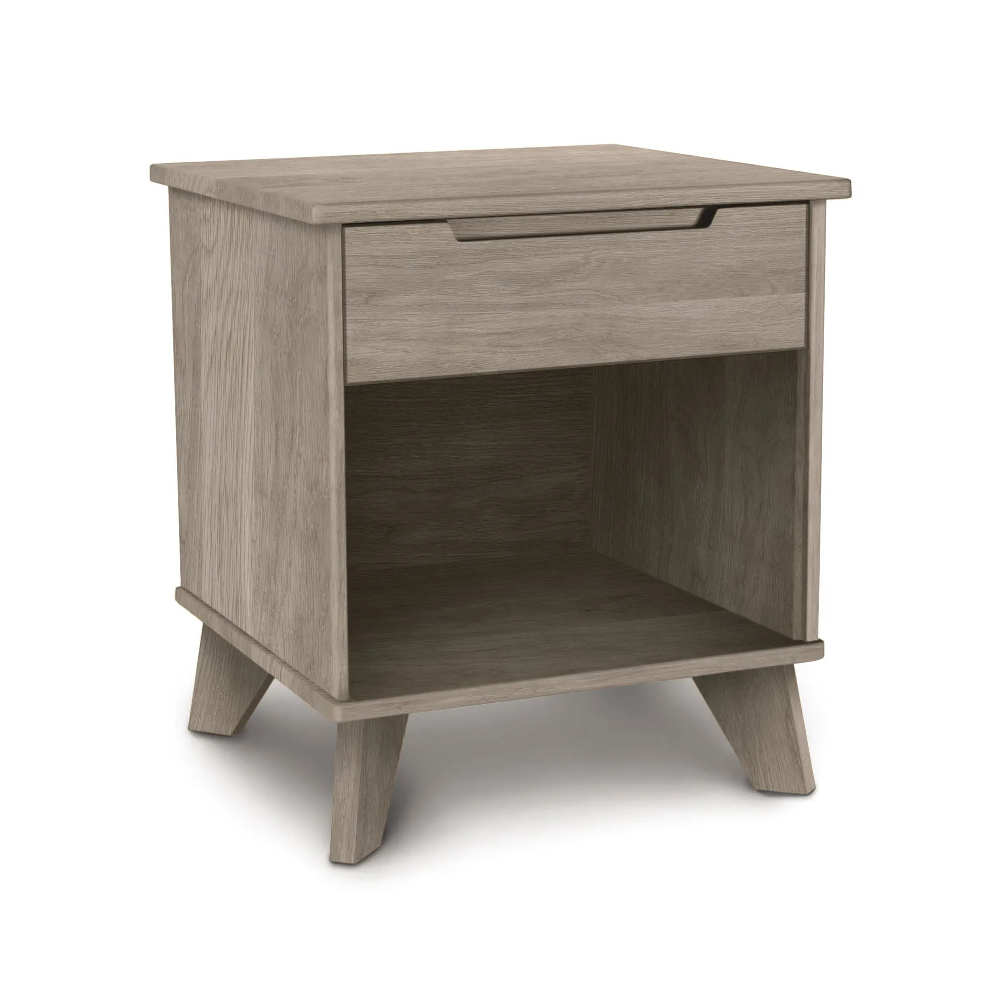 Linn 1-Drawer Enclosed Shelf Nightstand