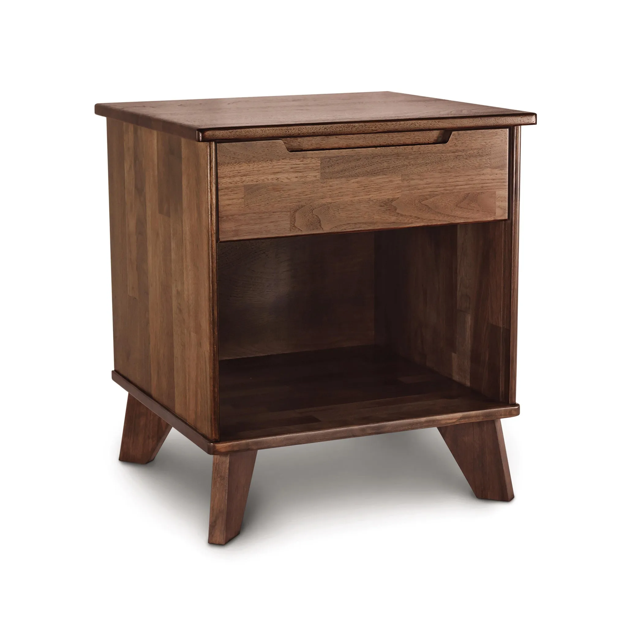 Linn 1-Drawer Enclosed Shelf Nightstand