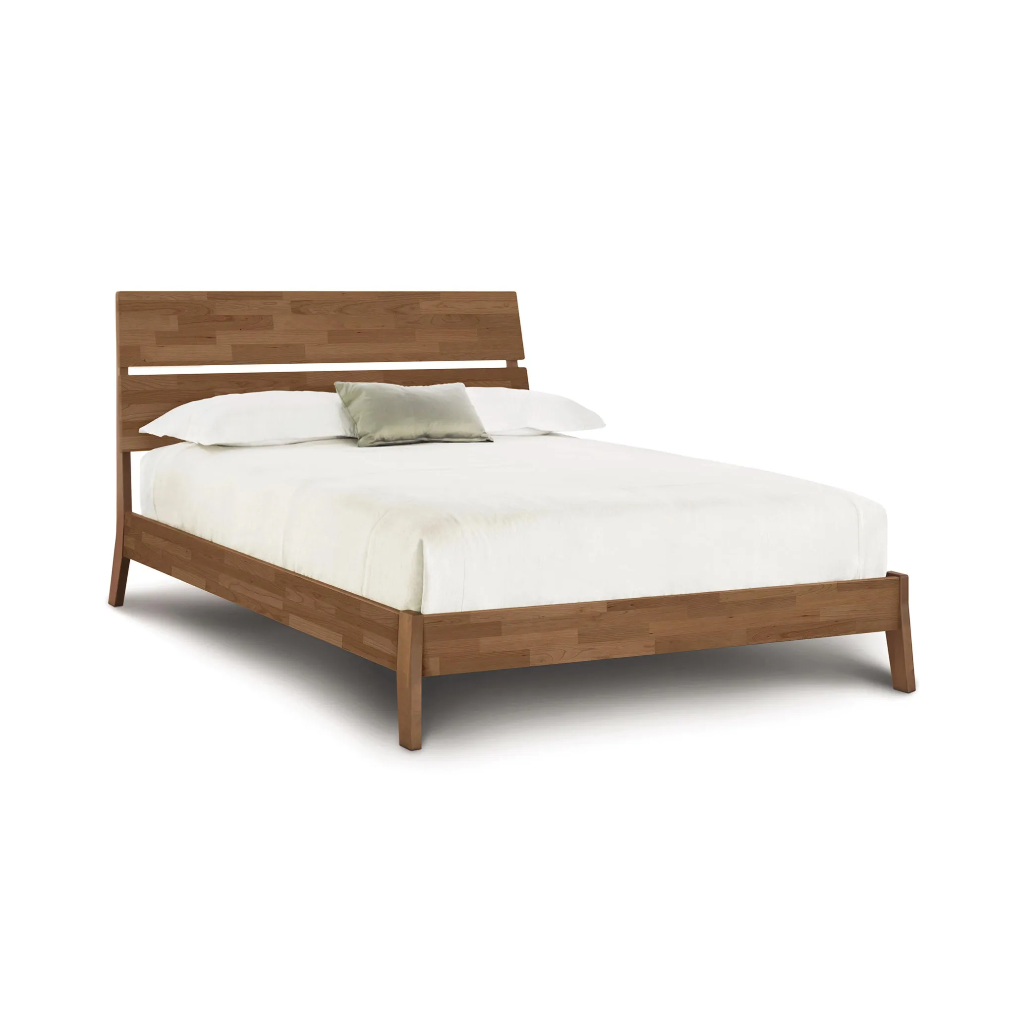 Linn Cherry Platform Bed - Priority Ship