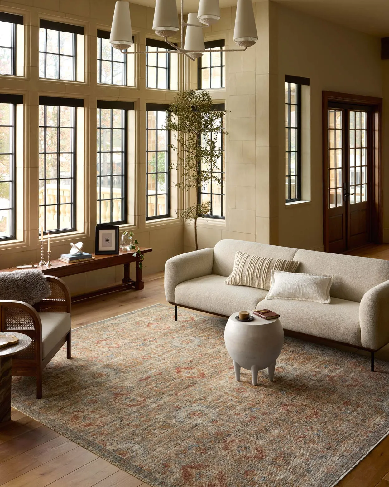 Loloi Heritage Grey / Sunset Rug