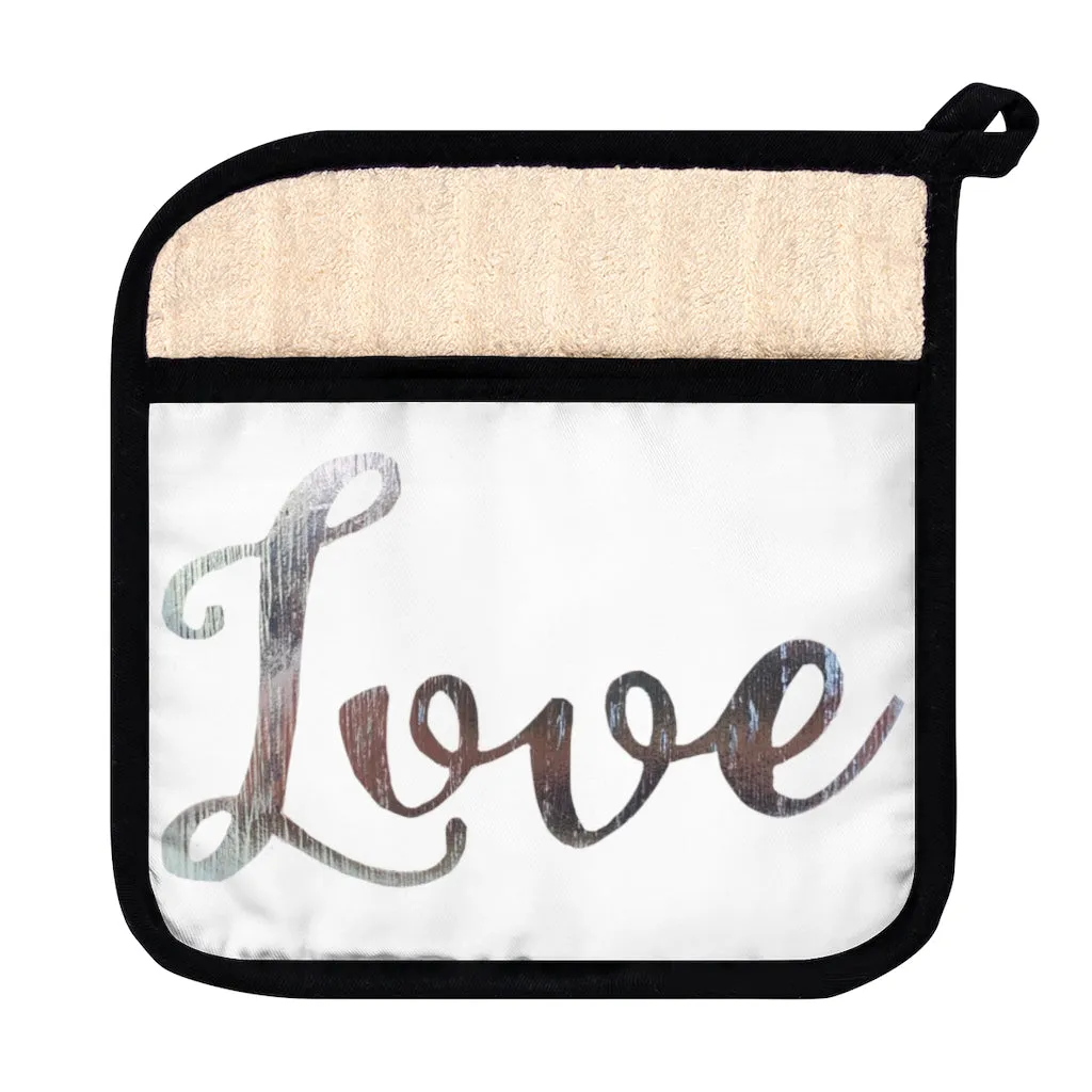 Love Pot Holder with Pocket