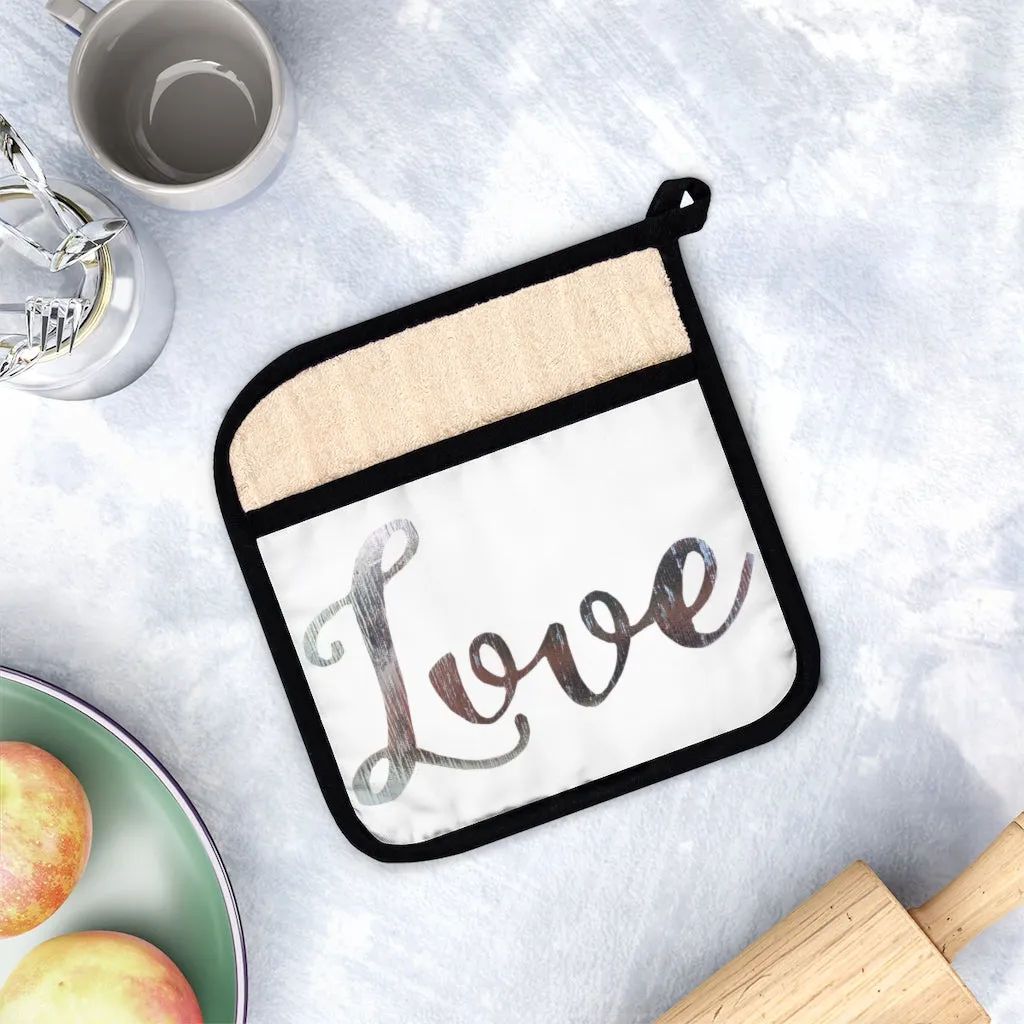 Love Pot Holder with Pocket