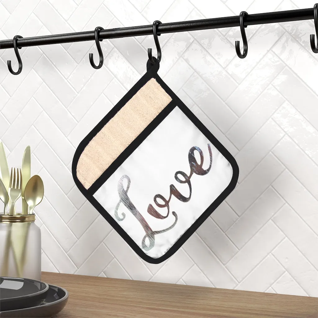Love Pot Holder with Pocket