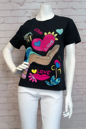 LOVE PRINT TEE