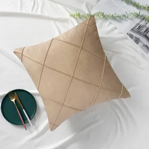 Luxury Velvet Embellished Cushion Cover In Skin Color 16″ x 16″1040530